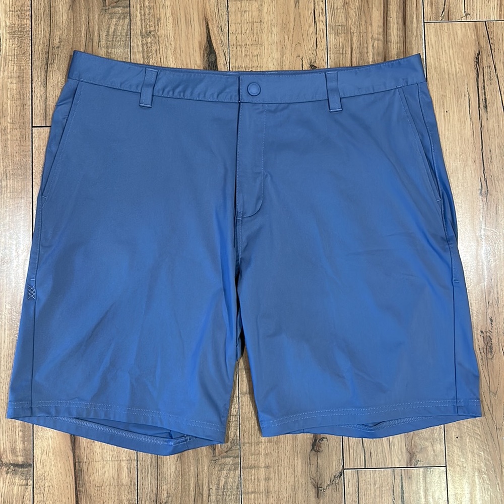 Rhone Shorts Mens 38 Blue Performance Golf Stretch Commuter 9” Inseam